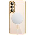 Samsung Galaxy S26 FE Tech-Protect MagFlex-deksel - MagSafe-kompatibelt - Klar / Gull