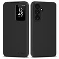Samsung Galaxy S26 FE Tech-Protect Smart Clear View Flip-etui med kortspor - Svart