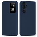 Samsung Galaxy S26 FE Tech-Protect Smart Clear View Flip-etui med kortspor - Marine Blå