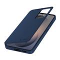 Samsung Galaxy S26 FE Tech-Protect Smart Clear View Flip-etui med kortspor - Marine Blå