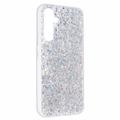 Samsung Galaxy S26 Glitter Flakes TPU-deksel - Sølv