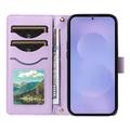 Samsung Galaxy S26/S26 Pro Luksuriøst Vattert Lommeboketui - lilla