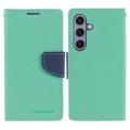 Samsung Galaxy S26 Mercury Goospery Fancy Diary Lommebok-deksel - Cyan