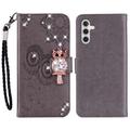 Samsung Galaxy S26 Ugle Rhinestone Lommebok-deksel