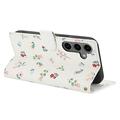 Samsung Galaxy S26 Pro Rombisk blomsterlommebok-etui - roser