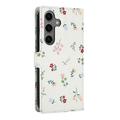 Samsung Galaxy S26 Pro Rombisk blomsterlommebok-etui - roser