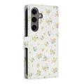 Samsung Galaxy S26 Pro Rombisk blomsterlommebok-etui