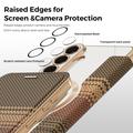 Samsung Galaxy S26 Stilig magnetisk flipp-deksel med RFID-kortspor - brun