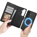 Samsung Galaxy S26 Tech-Protect 2-i-1 lommeboketui - kompatibel med Magsafe - svart
