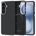 Samsung Galaxy S26 Tech-Protect Ion Carbon Plast-deksel - MagSafe-kompatibel - Svart / sølv