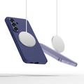 Samsung Galaxy S26 Tech-Protect flytende silikon-deksel - MagSafe-kompatibel - Koboltfiolett