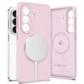 Samsung Galaxy S26 Tech-Protect flytende silikon-deksel - MagSafe-kompatibel - Rosa perle