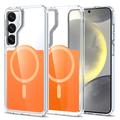 Samsung Galaxy S26 Tofarget hybrid-deksel - MagSafe-kompatibel - oransje