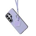 Samsung Galaxy S26 Ultra Dux Ducis Luvy-deksel med fingerring/håndstropp - Lilla / skall