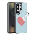 Samsung Galaxy S26 Ultra Dux Ducis Luvy-deksel med fingerring/håndstropp - himmelblå / hjerte