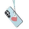 Samsung Galaxy S26 Ultra Dux Ducis Luvy-deksel med fingerring/håndstropp - himmelblå / hjerte