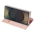 Samsung Galaxy S26 Ultra Dux Ducis Skin Pro Flip-deksel - Rosa