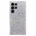 Samsung Galaxy S26 Ultra Glitter Flakes TPU-deksel - Sølv