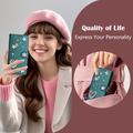 Samsung Galaxy S26 Ultra lommeboketui med hjerter og blomster - grønn