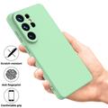 Samsung Galaxy S26 Ultra Flytende silikon-deksel med håndstropp - grønn