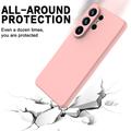 Samsung Galaxy S26 Ultra Flytende silikon-deksel med håndstropp - Rosa