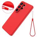 Samsung Galaxy S26 Ultra Flytende silikon-deksel med håndstropp