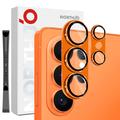 Samsung Galaxy S26 Ultra Northjo full beskyttelse matt metall og kameralinsebeskyttelse av herdet glass - oransje