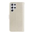 Samsung Galaxy S26 Ultra Ugle Rhinestone Lommebok-deksel - gull
