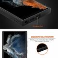 Samsung Galaxy S26 Ultra Premium-deksel med karbonfiberstruktur - svart