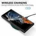 Samsung Galaxy S26 Ultra Premium-deksel med karbonfiberstruktur - svart