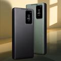 Samsung Galaxy S26 Ultra Qialino Smart View Flip-læretui - grønn