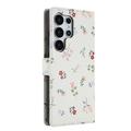 Samsung Galaxy S26 Ultra Rombisk blomsterlommebok-etui - roser