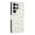 Samsung Galaxy S26 Ultra Rombisk blomsterlommebok-etui