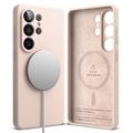 Samsung Galaxy S26 Ultra Ringke Liquid Silicone MagSafe Deksel - Rosa Sand