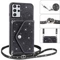 Samsung Galaxy S26 Ultra Stardust Deksel med Kortlomme - Svart