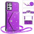 Samsung Galaxy S26 Ultra Stardust Deksel med Kortlomme - Lilla
