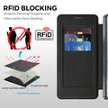 Samsung Galaxy S26 Ultra Stilig magnetisk flipp-deksel med RFID-kortspor - svart