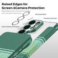 Samsung Galaxy S26 Ultra Stilig magnetisk flipp-deksel med RFID-kortspor - svartgrønn