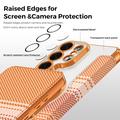 Samsung Galaxy S26 Ultra Stilig magnetisk flipp-deksel med RFID-kortspor - oransje