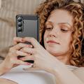 Samsung Galaxy S26+ Børstet TPU-deksel - karbonfiber