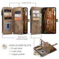 Samsung Galaxy S26+ Caseme C30 Multifunksjonell Lommebok-deksel - Brun
