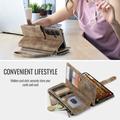 Samsung Galaxy S26+ Caseme C30 Multifunksjonell Lommebok-deksel - Brun