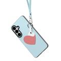 Samsung Galaxy S26+ Dux Ducis Luvy-deksel med fingerring/håndstropp - himmelblå / hjerte
