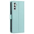 Samsung Galaxy S26+ Luksuriøst Vattert Lommeboketui - Grønn