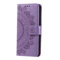 Samsung Galaxy S26+ Mandala Series Lommebok-deksel - Lilla
