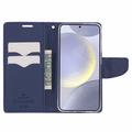 Samsung Galaxy S26+ Mercury Goospery Fancy Diary Lommebok-deksel - Lilla
