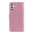 Samsung Galaxy S26+ Ugle Rhinestone Lommebok-deksel - Roségull