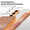 Samsung Galaxy S26+ Stilig magnetisk flipp-deksel med RFID-kortspor - oransje