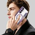 Samsung Galaxy S26+ Stilig magnetisk flipp-deksel med RFID-kortspor - lilla