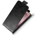 Samsung Galaxy S27 Pro vertikalt flip-etui med stativ - svart